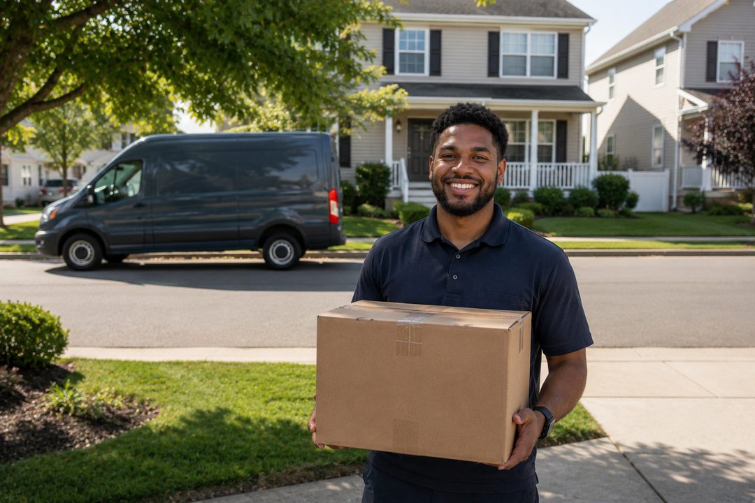 Driver & delivery van